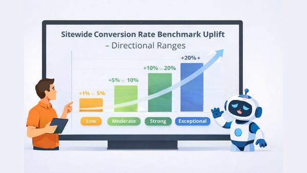 Sitewide Conversion Rate Benchmark Uplift - Directional Ranges Playbook