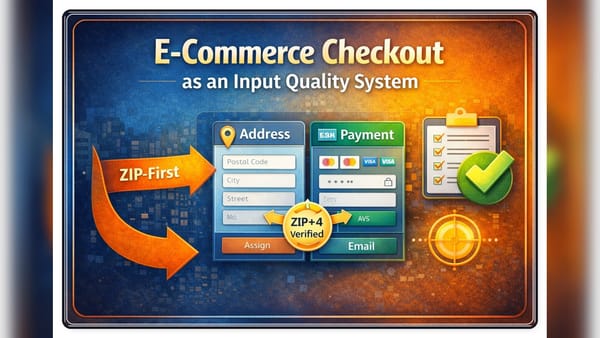 E-Commerce Checkout as an Input Quality System